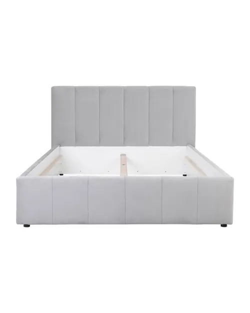 Cama tapizada Lones 160x200 gris