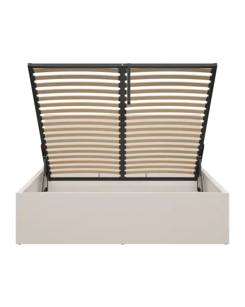 Cama Tetrix 160x200 con somier y contenedor cachemira