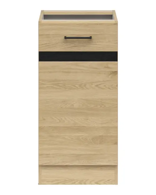 Armario de cocina bajo Junona Line 40 cm izquierdo con puerta roble bernstein