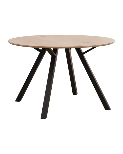 Mesa redonda Arno 120 cm roble artisan