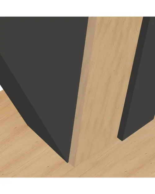 Стол раскладной Zatar 125/170x75 дуб артизан/черный