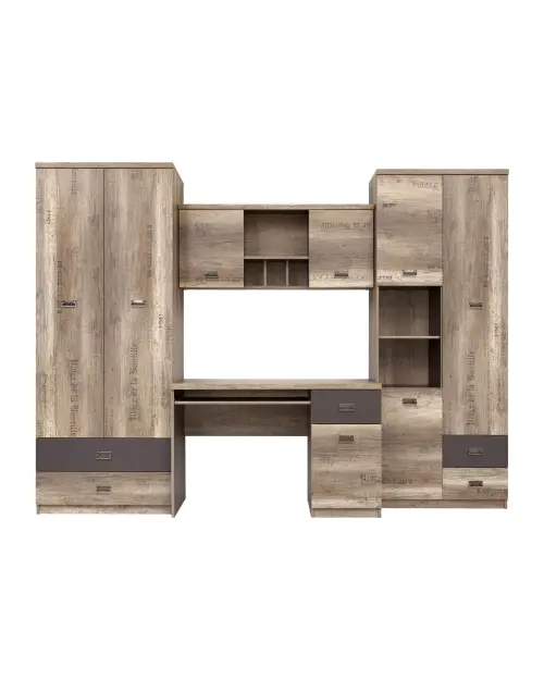 Mueble de salón Malcolm 206 cm roble canyon monument