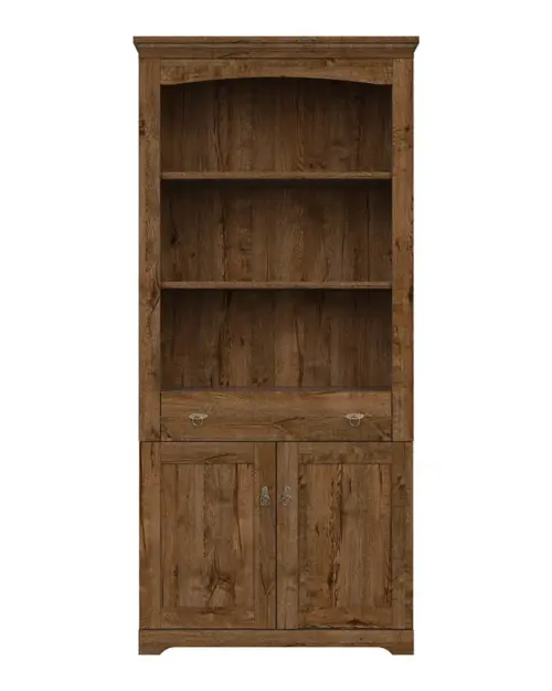 Estantería Patras 93 cm con 2 puertas, cajón y 3 estantes roble april