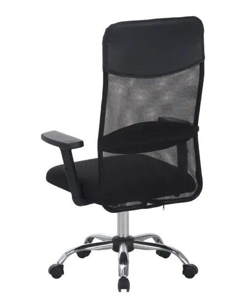 Silla giratoria Alex con reposabrazos ajustable negra