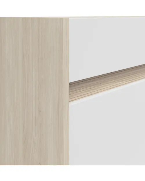 Cómoda Kim con 3 puertas y 3 cajones roble riva claro/blanco