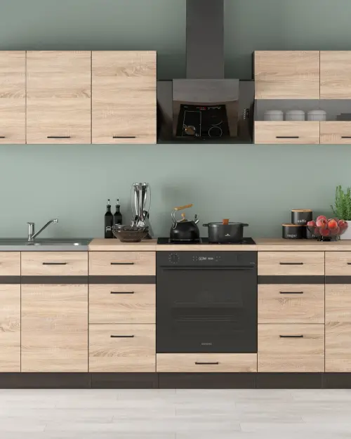 Conjunto de cocina Junona Line 260 cm roble sonoma