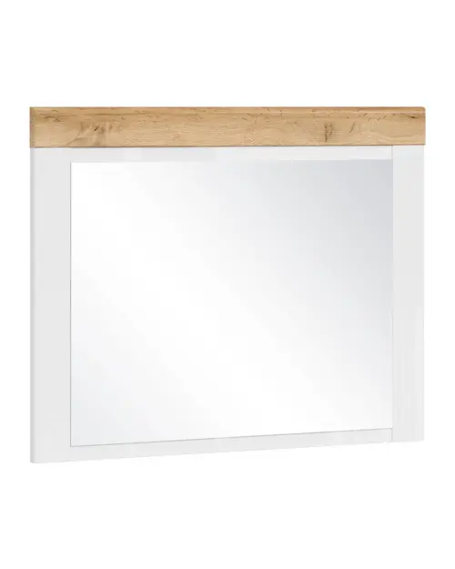 Espejo de pared Holten 70x92,5 cm blanco-marrón