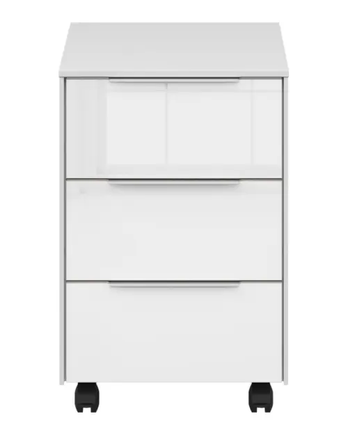 Cajonera de oficina Nevada 40 cm con 3 cajones blanca