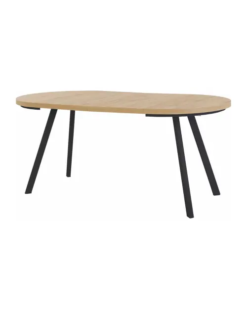 Extendable table Pares artisan oak/black 90-180x90