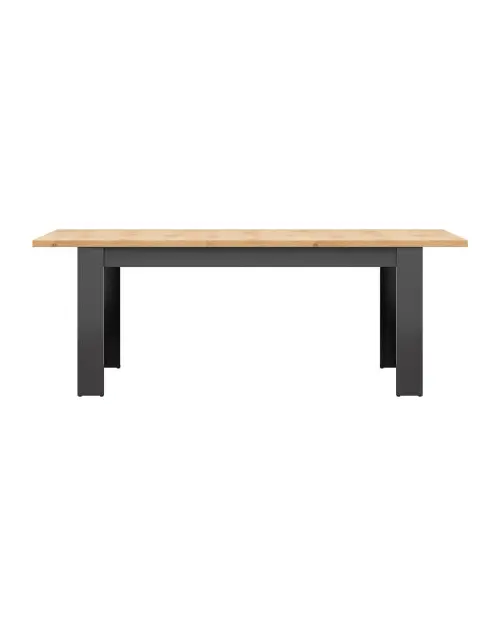 Mesa extensible Hesen 160/200x90 roble artisan/grafito