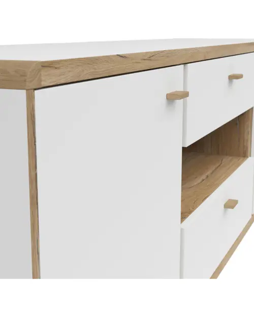 Mueble RTV Ronda 178 cm con 2 puertas y 2 cajones blanco