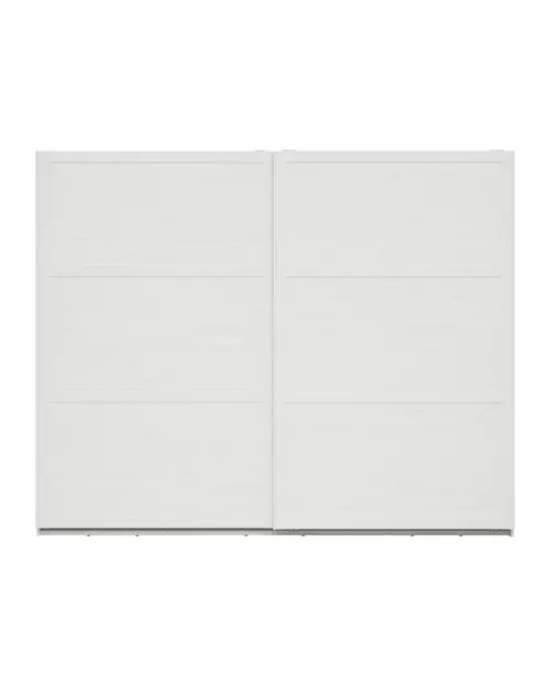 Armario de puertas correderas Loksa 270 cm pino andersen blanco/roble grandson