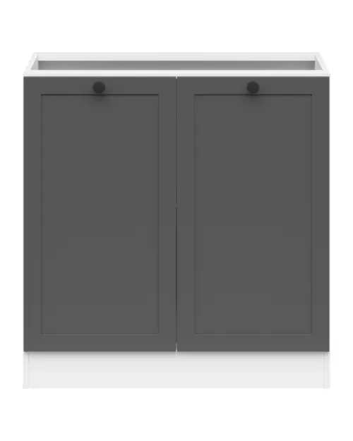 Szafka dolna kuchenna Junona Line 80 cm dwudrzwiowa grafit