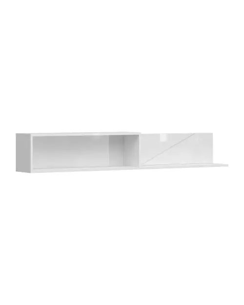 Estante de pared Forn 156 cm blanco brillo