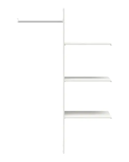Estantes adicionales con barra para armario Frija pino andersen blanco