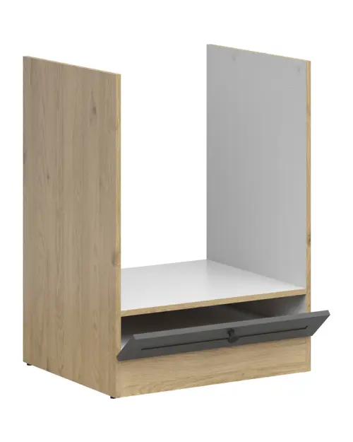 Armario de cocina para horno empotrado Junona Line 60 cm roble bernstein/grafito