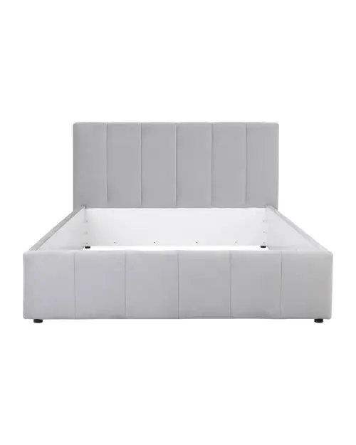 Cama tapizada Lones 160x200 gris