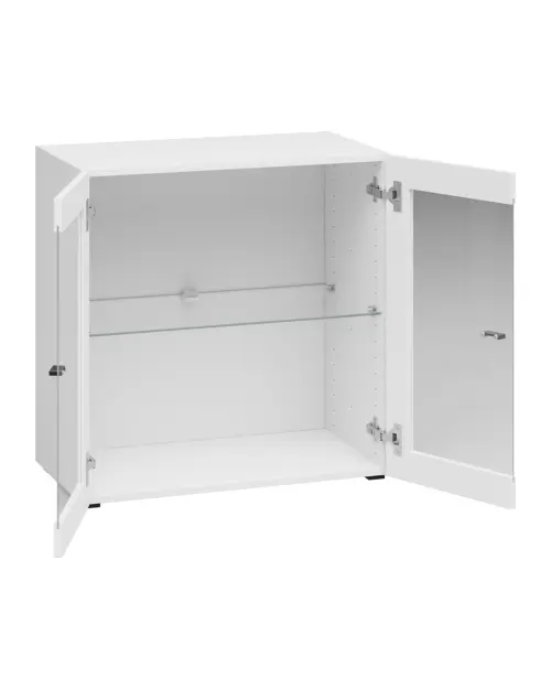 Vitrina System 64 de 2 puertas blanca