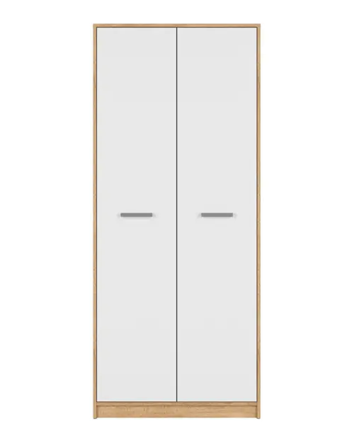 Two-door wardrobe Matos 80 cm wotan oak/white