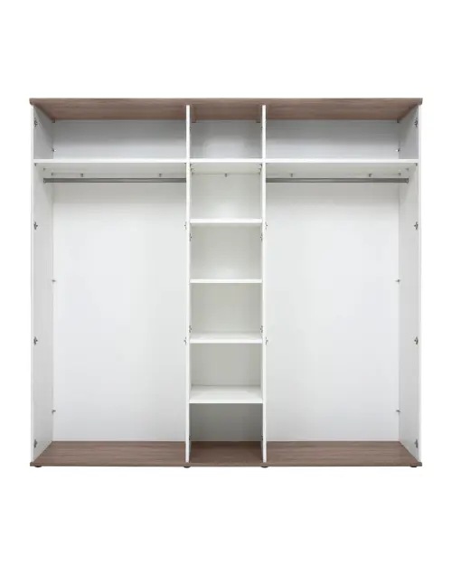 Five-door wardrobe Stockholm 243 cm andersen white pine