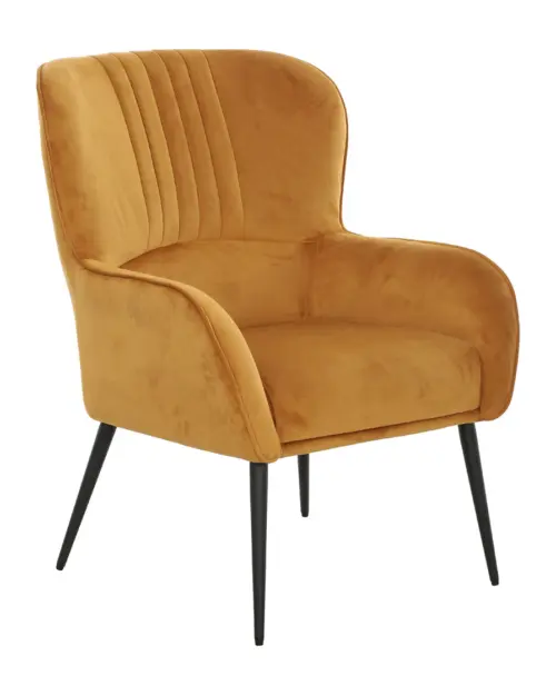 Sillón orejero Samon amarillo