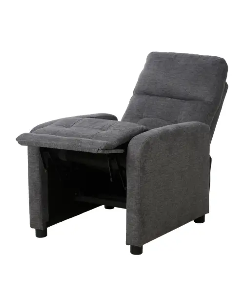 Sillón tradicional Monti con función relax gris oscuro