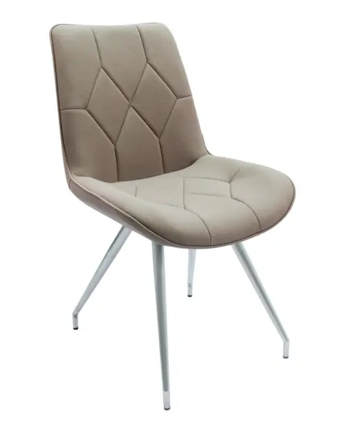 Henry upholstered chair grey-beige