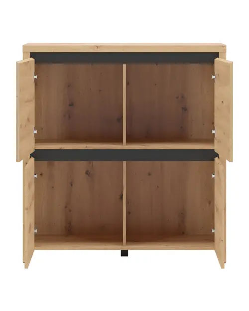 Armario Larios 105 cm de cuatro puertas roble artisan