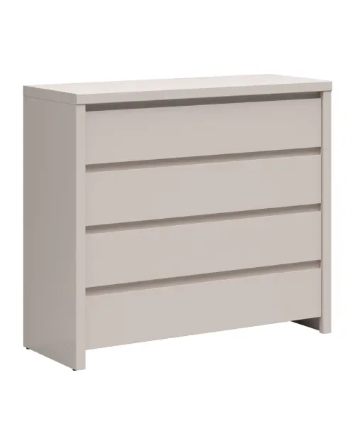 Cómoda Kaspian 105 cm con 4 cajones cachemira