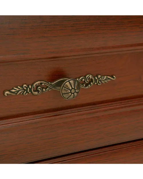 Cómoda Kent 62 cm con 5 cajones castaño