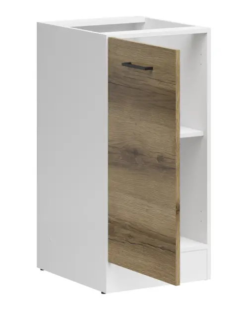 Mueble de cocina bajo Junona Line 40 cm izquierdo sin encimera roble delano claro