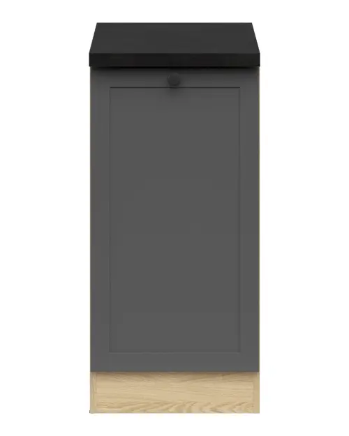 Armario de cocina inferior Junona Line 40 cm derecho grafito con encimera