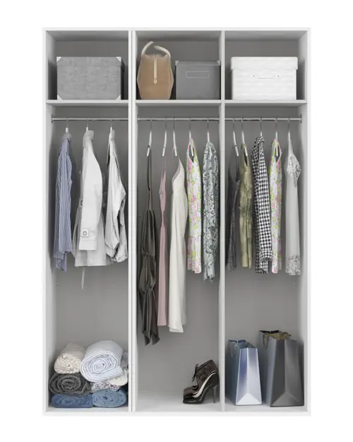 Modular wardrobe Flex 150 cm with doors white