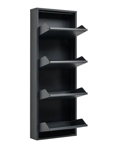 Shoe cabinet Fly 50 cm with 4 doors anthracite