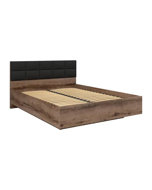 Cama Kassel B1 180x200 con somier y contenedor roble monastery