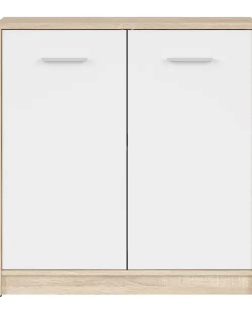 Armario Nepo Plus 80 cm dos puertas roble sonoma/blanco