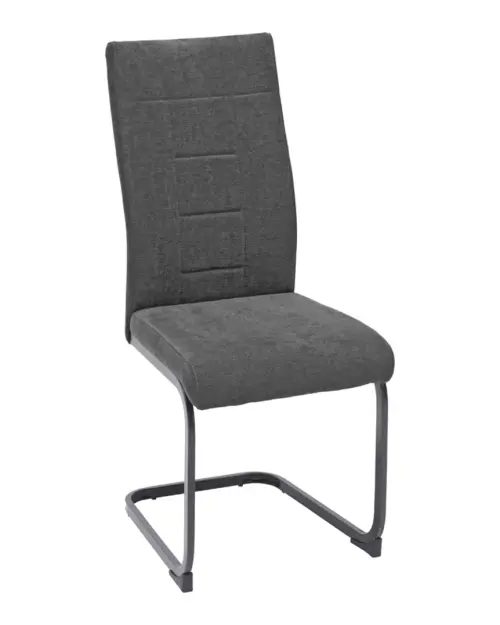 Стул мягкий Reus антрацит на полозьях