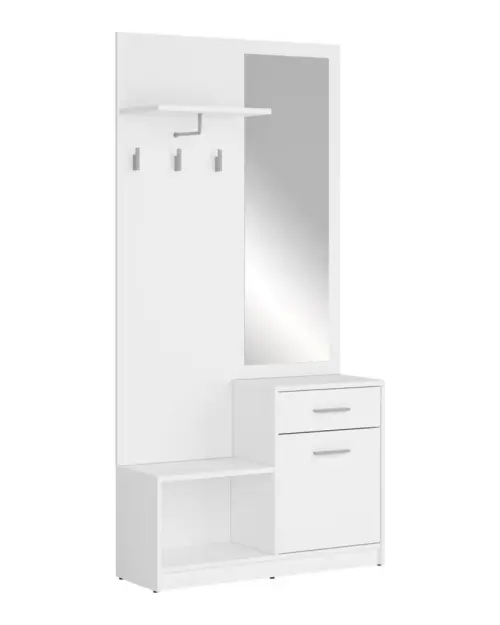 Conjunto de recibidor Nepo Plus 90 cm blanco