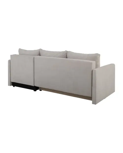 Sofá rinconera universal Imros convertible con arcón taupe