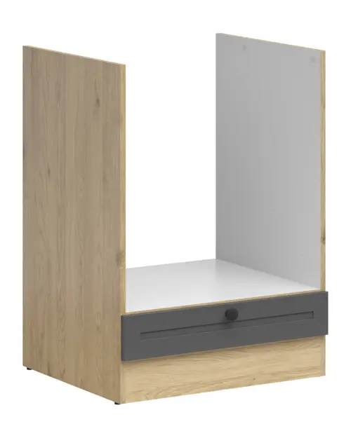 Armario de cocina para horno empotrado Junona Line 60 cm roble bernstein/grafito