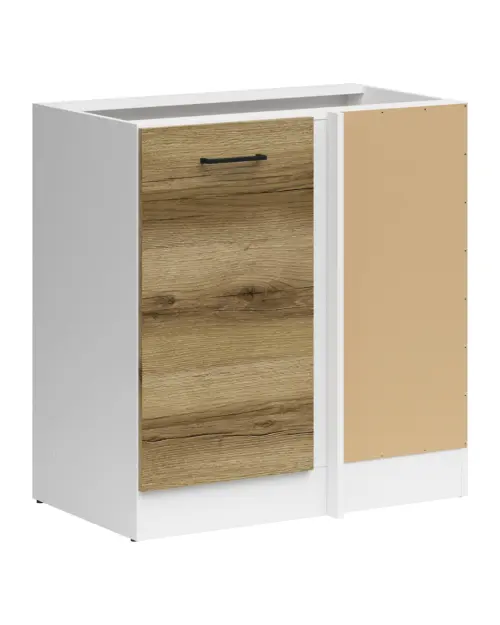 Armario de cocina inferior de esquina Junona Line derecha roble delano claro para rincón 100x60 cm