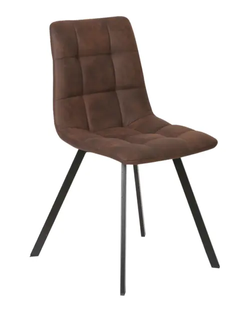 Silla tapizada Rubi marrón