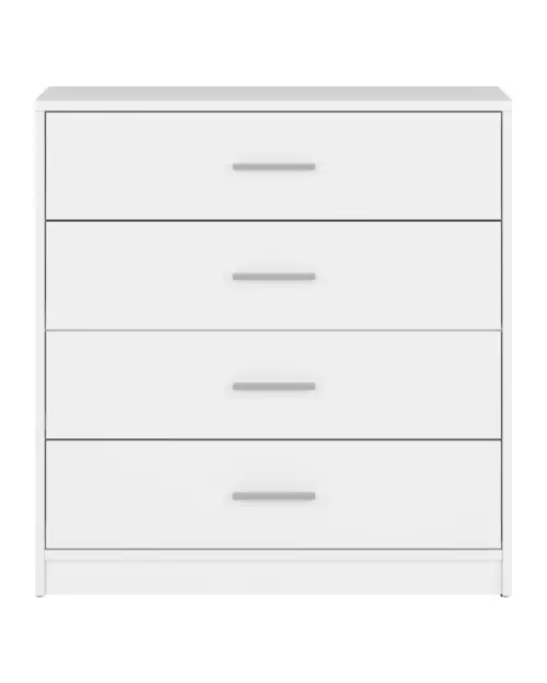 Cómoda Nepo Plus 80 cm con 4 cajones blanco