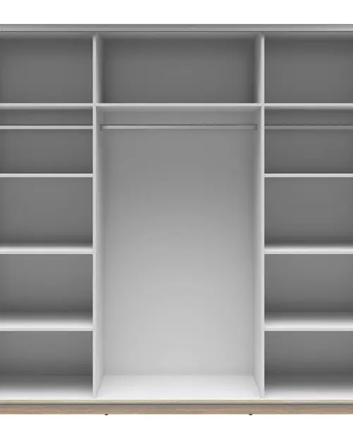 Armario de puertas correderas Tetrix 220 cm roble sonoma