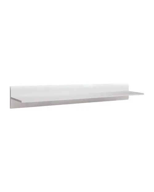 Estante de pared Azteca Trio 105 cm blanco brillo