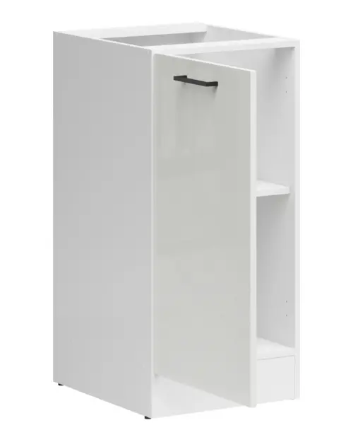 Mueble de cocina inferior Junona Line 40 cm izquierdo brillo tiza