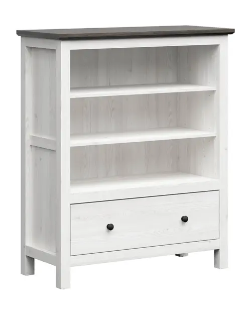 Estantería Hesen 101 cm con cajón y 3 estantes alerce sibiu claro