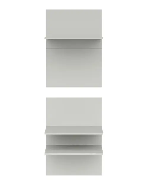 Estantes adicionales Milino grises para armario de frigorífico