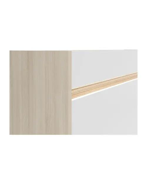 Cómoda Kim con 3 puertas y 3 cajones roble riva claro/blanco