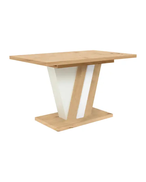 Extendable table Zatar 125/170x75 artisan oak/white